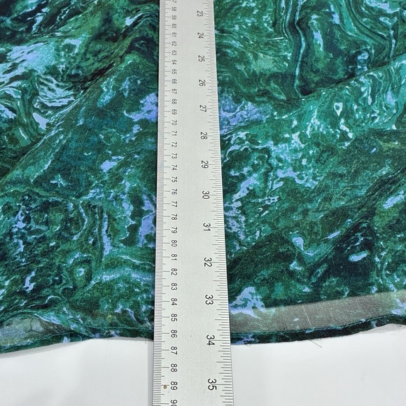 Madison Marcus 100% Silk Sheer Crotchet Racerback Fairy Mini Dress Size S Green - Picture 9 of 10